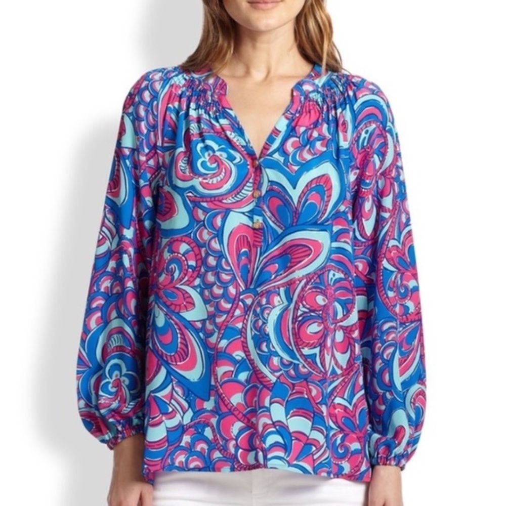 Lilly Pulitzer Elsa Top in "Reel Me In"